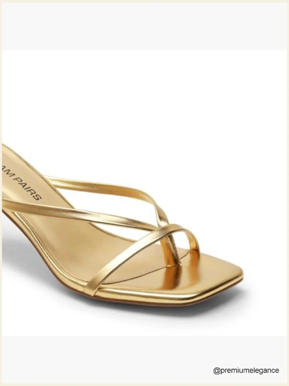 Kitten Heels for Women Flip Flops Slip On Low Heels Open Square Toe Strappy